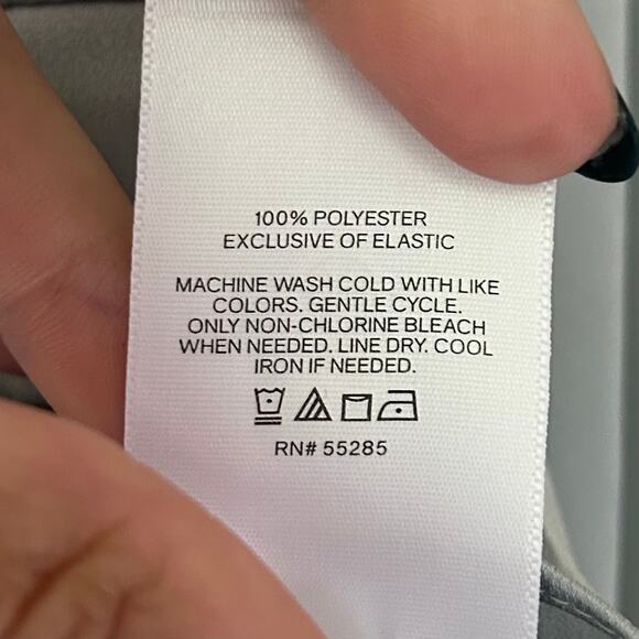 Express wrap peplum long puff sleeve silky satin top V neck feminine romantic M - Picture 13 of 13